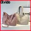 Túi tote thông thường OLVIDO, Túi đeo chéo công suất cao bằng Nylon, Túi nhiều túi thời trang 2025 có dây kéo Túi mua sắm màu trơn dành cho nữ Cô gái