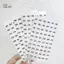 PlumHOUSE 1 / 4 Tờ Laser Chống Thấm Nước Số Nhãn Dán Cho Thủ Công DIY Tự Dính Sơn Móng Tay Son Môi Màu Số Thẻ Miếng Dán VN
