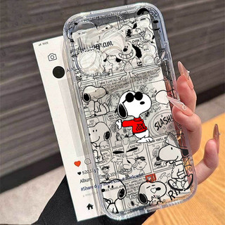 Phim Hoạt Hình Anime Snoopy Dễ Thương Dành Cho Samsung Galaxy A15 A56 A55 A35 A36 A54 A53 A34 A16 A14 A25 A26 5G Vỏ Mắt Thiên Thần Silicon Mềm Họa Tiết TPU Trong Suốt Bảo Vệ Camera
