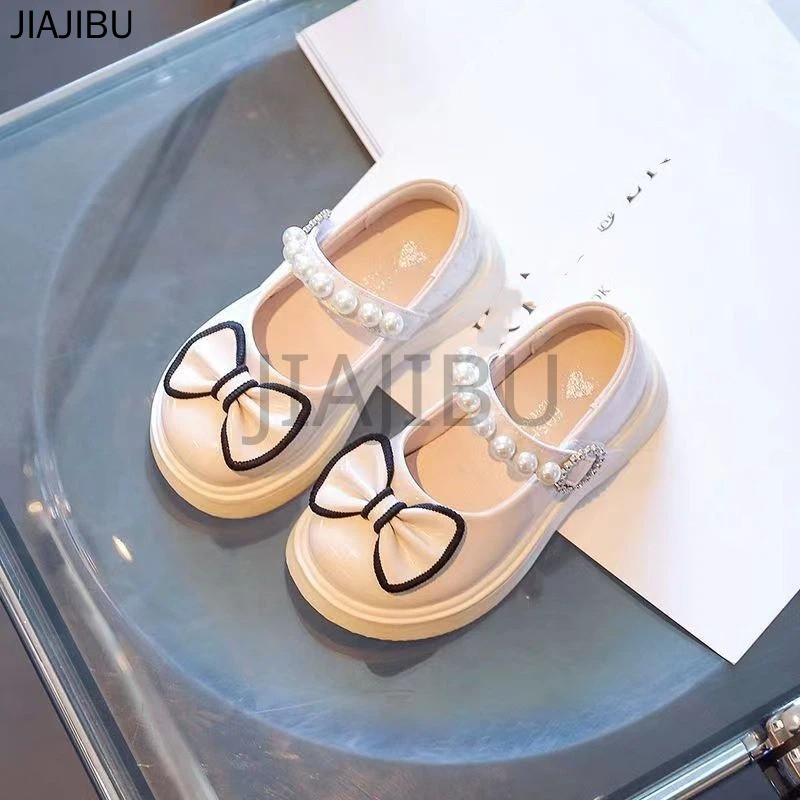 Giày Da Đế Mềm Lolita Mũi Tròn Chống Trượt Kiểu Dáng Công Chúa Dễ Thương Dành Cho Bé Gái Giày Bệt Cosplay Thường Ngày Màu Trắng Ngà/đỏ Tía/đen Phong Cách Anh Korean Fashion Kids Platform Mary Jane Doll Shoes Giày Chống Va Chạm Cho Bé Phong Cách Nhật Bản
