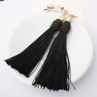 Bông tai tua rua boho màu trơn, viền đẹp - Quà tặng ý nghĩa cho mẹ, vợ hoặc bạn gái