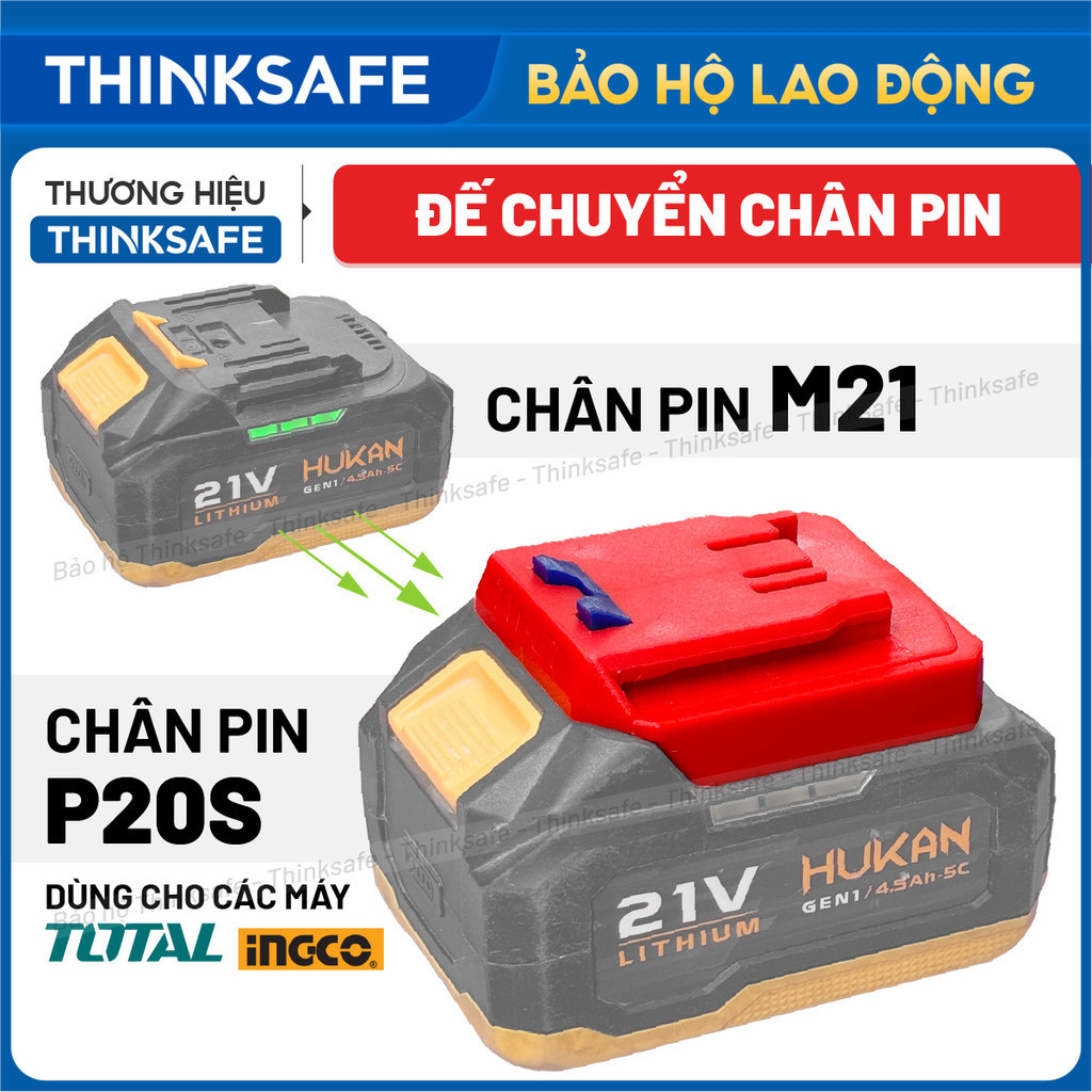 Đế chuyển pin từ chân Pin MAKITA phổ thông 4cm - Sang P20S dùng cho máy ...