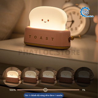 dễ thương Đèn Ngủ Để Bàn Hình Máy Nướng Bánh Mì Sạc Tích Điện,Hẹn Giờ Nhiều Chế Độ Sáng Đèn Led Trang Trí Decor Phòng