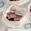 FAVORITEGOODS Túi đựng mỹ phẩm hoa Tote, Quilting Cotton Pink Floral Nơ Túi đựng đồ vệ sinh nữ, Túi đựng đồ trang điểm có dây kéo dung tích lớn ngọt ngào Đồ vệ sinh