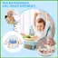 Yếm Ăn Cho Bé Yếm Chống Thấm Nước Cho Bé Gái Vải Mềm Quần Lót Smock Cho Da Nhạy Cảm Giờ Ăn Hàng Ngày wipqsvn