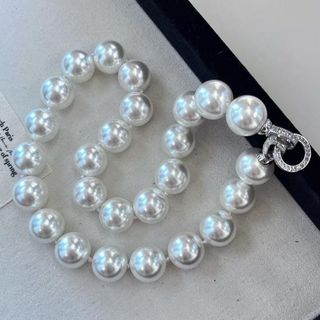 [N1174] Vòng Cổ, Dây Chuyền Ngọc Nhân Tạo Trắng Khoá Cao Cấp Sang Trọng Cho Nữ Phù Hợp Đi Sự Kiện