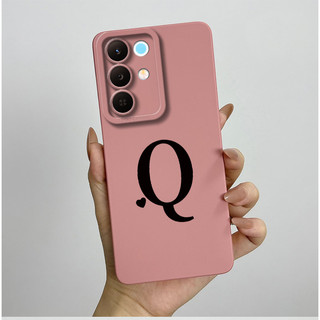Dành Cho Realme 15X Chữ Cái Ban Đầu Dễ Thương Silicon Mềm TPU Realme15X C85 5G RMX5250 RMX5253 Vỏ Điện Thoại Bảo Vệ Ống Kính Chống Sốc