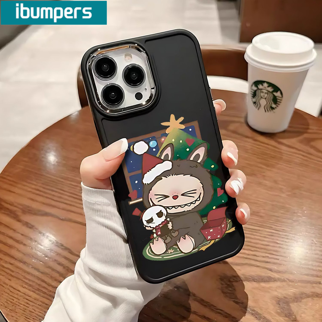 Ibumpers Ốp Điện Thoại Ngộ nghĩnh Dễ Thương Giáng Sinh Họa Tiết Hoạt Hình Silicon Mềm Cao Cấp Chống Sốc Cho iPhone 17 16 15 14 12 13 11 Pro Max IP 7 8 Plus Iphon X XS XR Xs Max