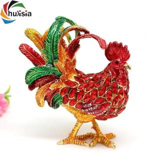 Hình Gà Hộp Trang Sức Kim Loại Kho Báu Hộp Ngực Để Trang Trí Nhà Đầu Giường