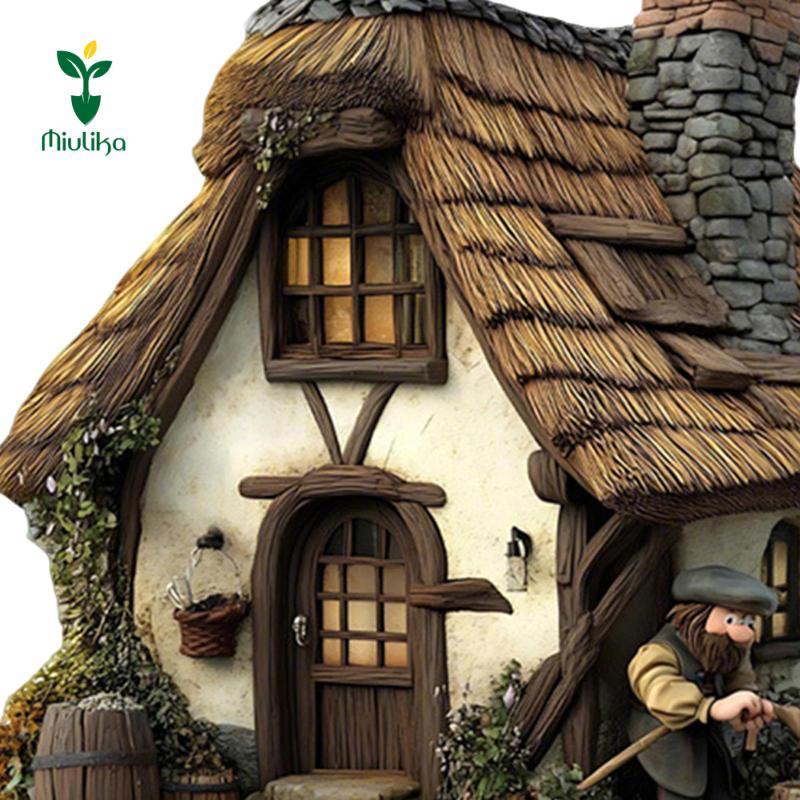 Miulika Garden Cọc Là Ngôi Nhà Nấm Trang Trí Sân Vườn Và Bãi Cỏ Ký Hiệu Một Khu Vườn Cổ Tích