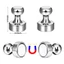 【24h】Nam Châm Núm Inox Treo Đồ Lực Hút Mạnh Gắn Cửa Sắt Bảng Kim Loại Sử Dụng Dễ Dàng Gọn Nhẹ