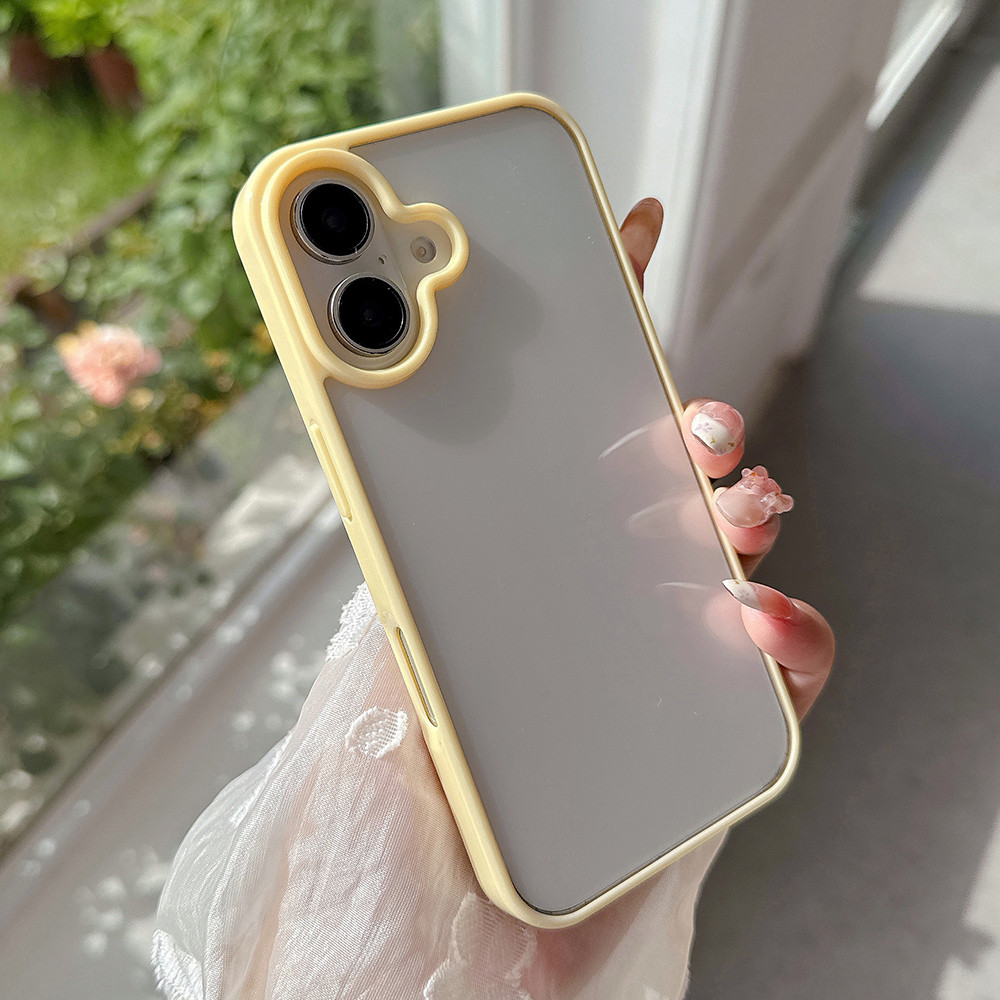 Ốp Điện Thoại Acrylic Thạch Màu Cho iPhone 17 Pro Max 17 Air 16 Plus 15 14 13 12 11 Vỏ Bảo Vệ Chống Sốc