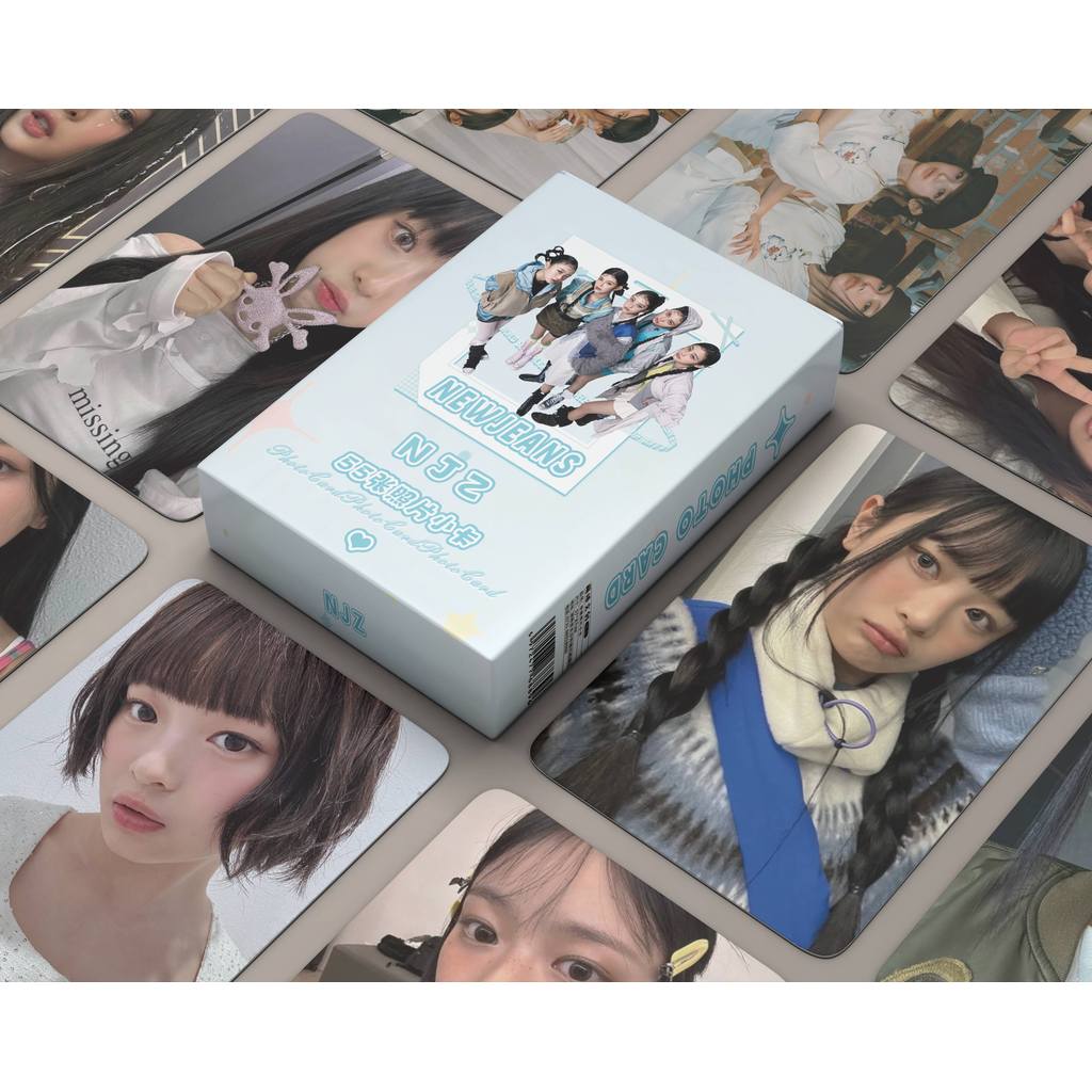 55 Cái / hộp NJ Photocards 2025 HOA HỒNG HỒ Hội Cổ Tích Siêu Nhiên Bunnies Trại Lomo Cards MINJI HANNI DANIELLE HAERIN HYEIN Kpop Bưu Thiếp YM