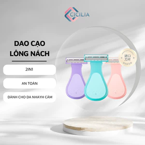 Ship từ HCM - [CHE TÊN] Dao Cạo Bikini CICILIA Dao Cạo Toàn Thân Cạo Râu, Chân, Tay Thiết Kế Nhỏ Gọn CI-217