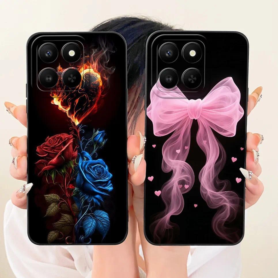 Ốp Điện Thoại Thiết Kế Thời Trang Sang Trọng Cho Huawei Honor 400 Smart X7D 4G HonorX7d 400Smart Vỏ Silicon Mềm Vỏ Bướm Hoa