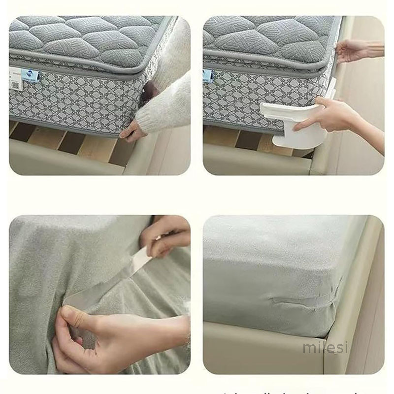 🌈COD🌈4 kẹp ga trải giường vô hình/kẹp chăn/dây buộc ga trải giường/dây buộc góc an toàn/chống xê dịch,AMIZIN