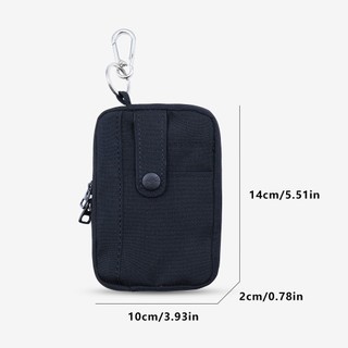 Túi lưu trữ Mini RISEDOT, có móc treo Túi đựng tai nghe màu trơn, Ví đựng tiền xu du lịch vuông siêu nhẹ di động