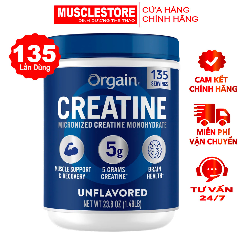 Bột Orgain Creatine (675G) Micronized Creatine Monohydrate, Tăng Sức ...