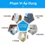 Viên Sủi Rửa Kính Ô tô, Nước Rửa Kính - Gạt Kính Siêu Sạch - PONIKA