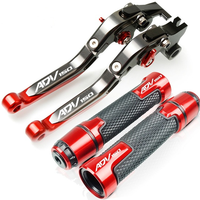 Dành Cho Xe HONDA ADV150 2019-2023 Sửa Đổi Hợp Kim Nhôm CNC 6 Tầng Có Thể Điều Chỉnh Có Thể Gập Lại Phanh Ly Hợp Đòn Bẩy Với Tay Cầm Tay Cầm Bộ Keo Phụ Kiện