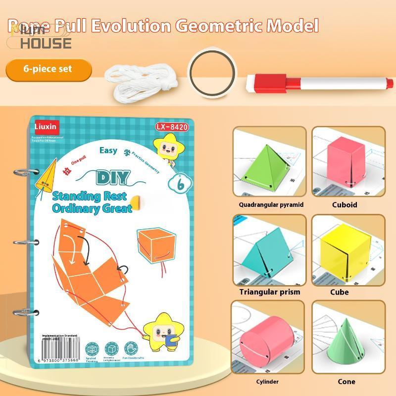 PlumHOUSE 1 Bộ Huấn Luyện Tư Duy Không Gian Tự Làm Toán Học Sách 3D Hình Học Yên Tĩnh Sách Dành Cho Trẻ Em Montessori Giáo Dục Truy Tìm Sách Bài Tập VN