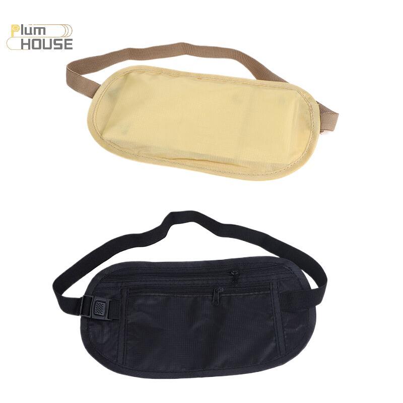 PlumHOUSE 1 Túi Thắt Lưng Thể Thao Đa Năng Thắt Lưng Tiền Cho Du Lịch Nữ Và Nam Mỏng Ẩn Ví Du Lịch Điện Thoại Di Động Túi Chống Trộm VN