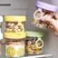 Cốc thủy tinh đựng yến mạch, ngũ cốc nắp pastel kèm muỗng tiện mang đi 500ml