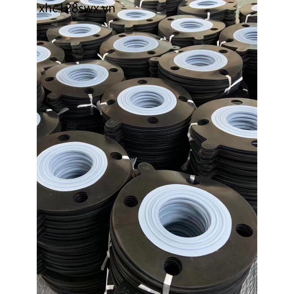 Gioăng tổng hợp cao su Teflon PTFE + EPDM Lớp lót Teflon Ba nguyên tố B Ống Propylene Mặt bích Gioăng chịu nhiệt độ cao