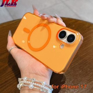[JLK] Ốp điện thoại bảo vệ chống sốc từ tính trong suốt cho iPhone 17 ProMax 16E 16 Plus 16Pro 16 Pro Max Vỏ PC cứng trong suốt siêu mỏng
