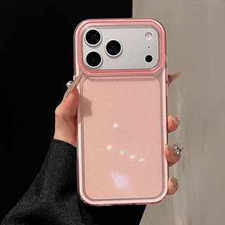 Ốp Điện Thoại Acrylic Lấp Lánh 2 ni 1 Cho iPhone 17 Pro Max 17 Air 16 Plus 15 14 13 12 11 Vỏ Bảo Vệ Chống Sốc