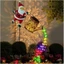 Giáng Sinh Năng Lượng Mặt Trời Ông Già Noel Tưới Cây Có Thể Đèn Nhiều Màu / Trắng Ấm Kim Loại Vintage Trang Trí Sân Vườn Ngoài Trời Đèn Ấm Siêu Tốc Năng Lượng Mặt Trời Cho Đường Sân Quà Tặng Giáng Sinh (RGB)