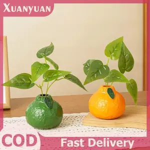 XUAN Cam Hoa Hình Trái Cây Bình Hoa Nhân Dân Bình Nhựa Để Bàn Nghệ Thuật Bình Để Bàn Trang Trí Bunch Centerpieces Trang Trí Nhà VN