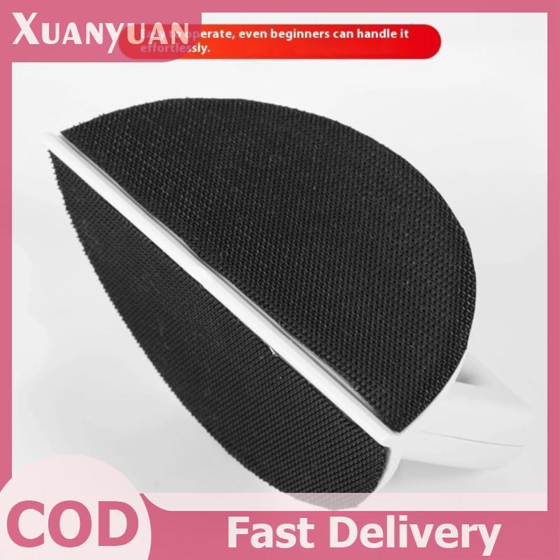 XUAN 1 Bộ Dụng cụ cầm tay góc nhựa tiện dụng để chế biến gỗ Dự án DIY Tự dính Nửa vòng tròn chà nhám Giá đỡ VN