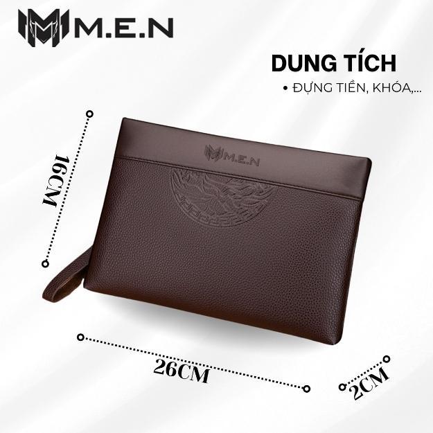 Ví cầm tay nam da cao cấp Men vân tròn kháng nước M.Đ [SIÊU SALE]