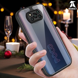 Dành cho Xiaomi POCO X3 NFC / X3 Pro Ốp điện thoại cứng trong suốt Khung silicon mềm chống rơi mỏng