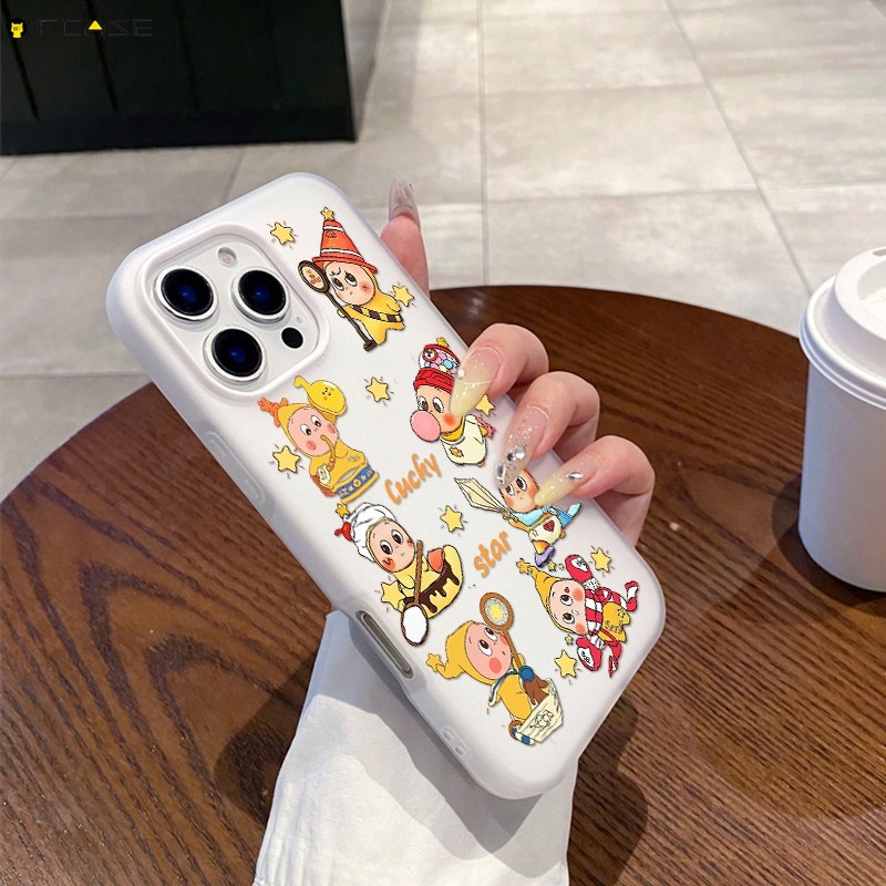 Dành Cho Tecno Pop 10 10C 9 8 7 Pro Pova 7 Neo 6 Pro 5 Spark GO 2 2S 1 1S 4G 5G Ốp Điện Thoại 2 Trong 1 Hai Lớp Xung Quanh Ngôi Sao Lấp Lánh May Mắn Hoạt Hình Dễ Thương Vỏ Mờ