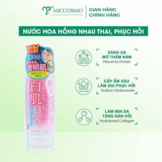 Nước hoa hồng cấp ẩm phục hồi da Miccosmo White Label Premium Placenta Essence 180ml