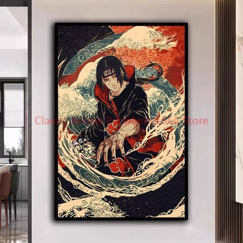 Naruto Poster Kakashi Sasuke Itachi Sasuke Akatsuki Anime Nhân Vật Tranh Canvas Hiện Đại Trang Trí Nhà Cửa Thẩm Mỹ Quà Tặng