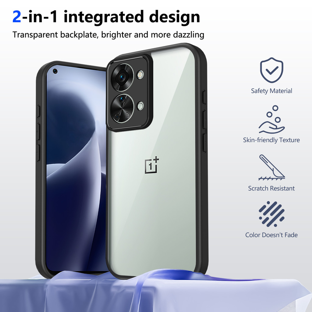 Ốp lưng OnePlus Nord 2T 5G Vỏ 6.43 inch Model CPH2399, CPH2401 Vỏ trong suốt mờ thời trang cho OnePlus Nord 2T 5G Vỏ điện thoại