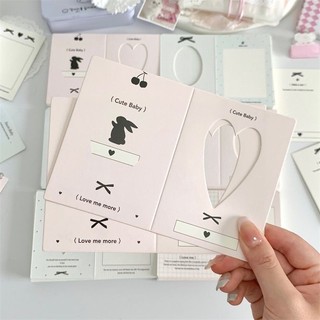 Bìa Gấp Gói Card Khung Trái Tim Pastel Xinh Đồ Đu Bo Góc Decor Sweet Timo GQ66
