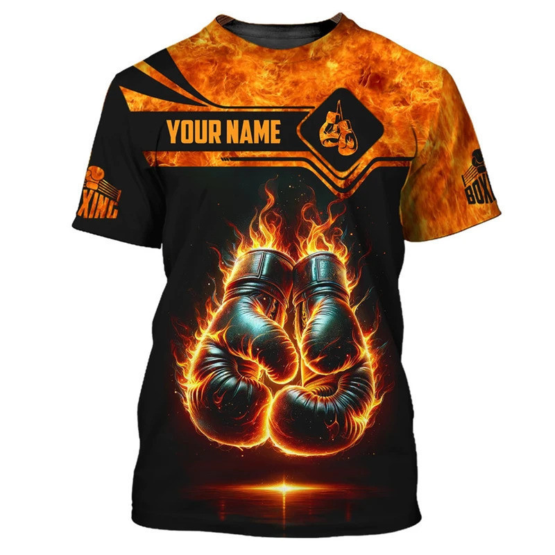 Áo thun nam họa tiết boxing 3D - Phù hợp cho luyện tập thể thao