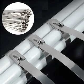 20 / 40 / 60 Dây buộc cáp thép không gỉ - Vòng buộc tự khóa hạng nặng - Dây đeo dây buộc bằng kim loại đa năng
