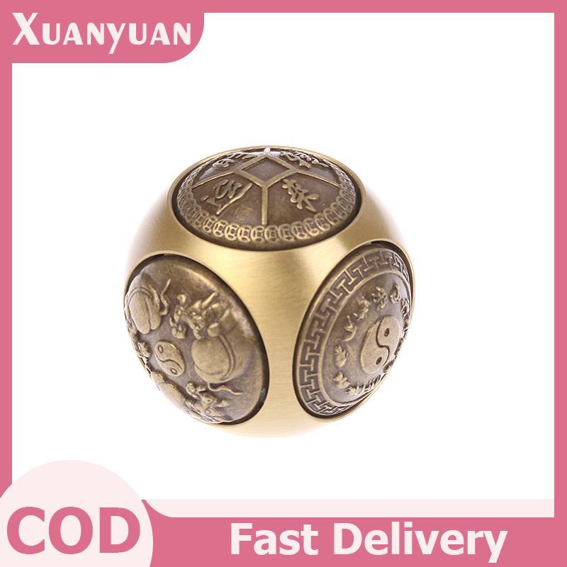 XUAN Sáu Mặt Bốn Phước Lành May Mắn Tiền Đồng Thau Giảm Căng Thẳng Khối Đàn Áp Đồ Chơi Thủ Công VN
