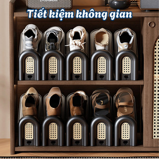 Giá Để Giày Dép Thông Minh Xếp Gọn 2 Tầng, Giá Đỡ Giày Dép Điều Chỉnh Độ Cao Tiết Kiệm Diện Tích