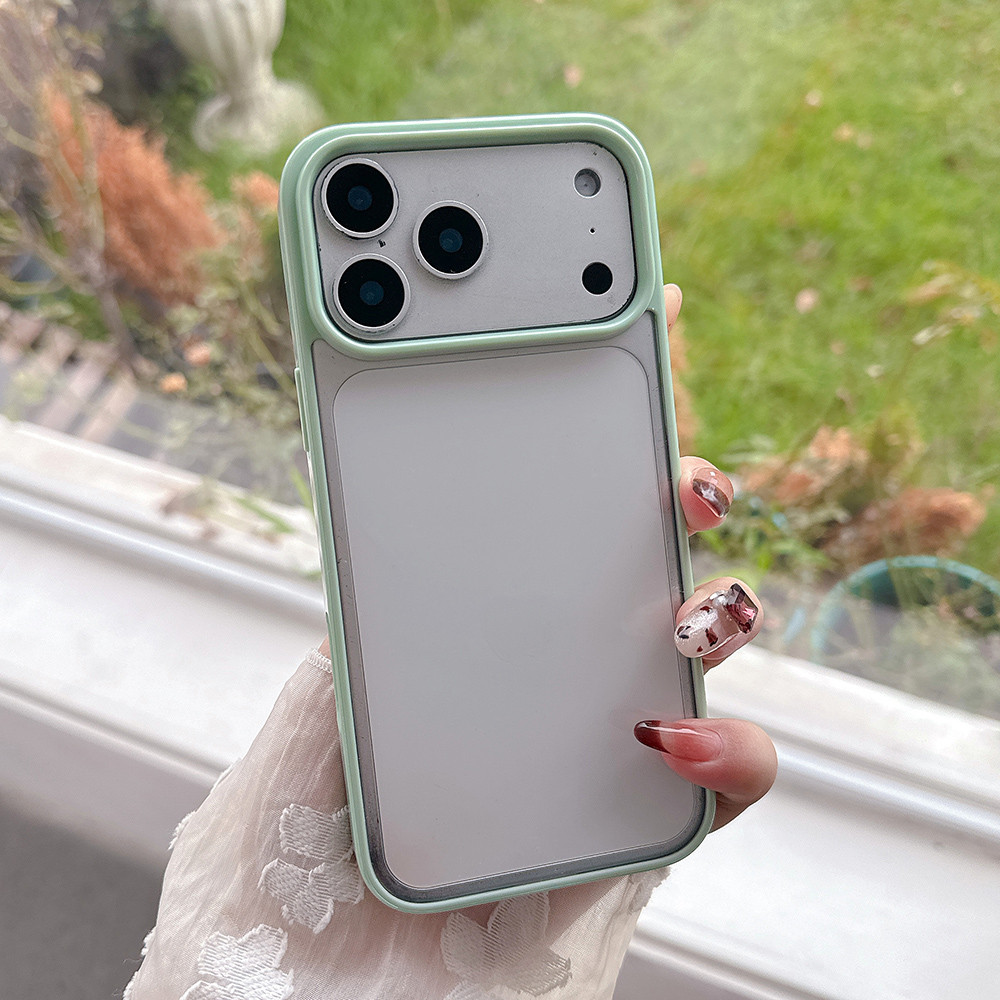 Ốp Điện Thoại Acrylic Thạch Màu Cho iPhone 17 Pro Max 17 Air 16 Plus 15 14 13 12 11 Vỏ Bảo Vệ Chống Sốc