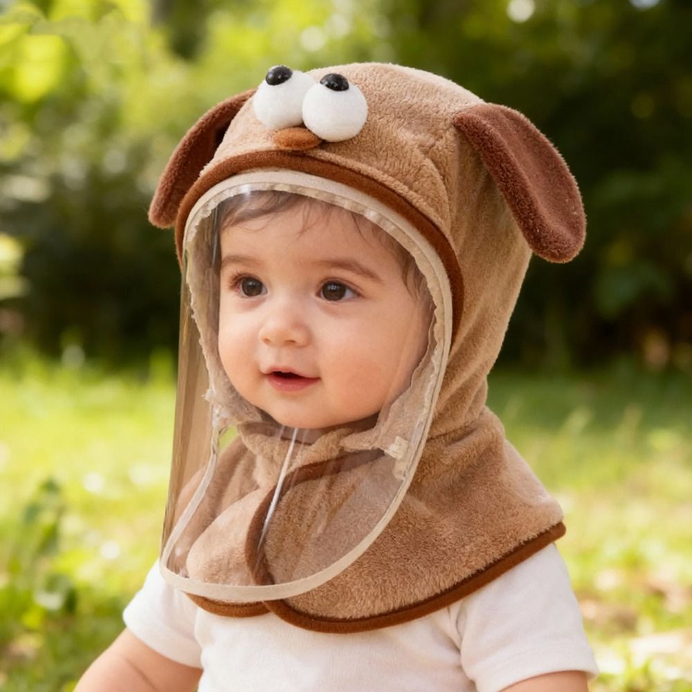Mũ Len Lông Cừu Kèm Kính AKubi, Họa Tiết Cáo Mắt Lồi Ngộ Nghĩnh Chop Bé 6 Tháng Đến 4 Tuổi