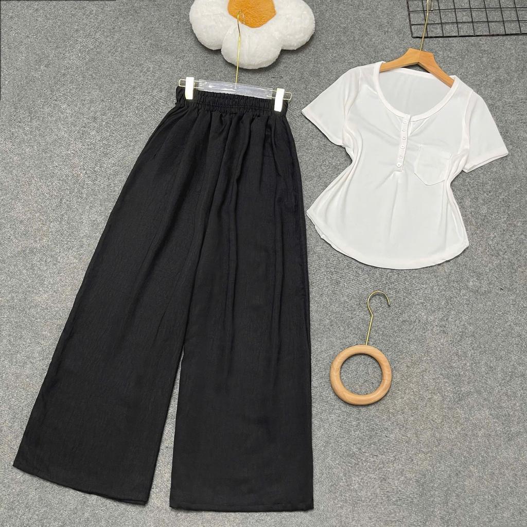 Set Kiểu Bigsize Nữ Phom Rộng Thoải Mái Che Khuyết Điểm Cực Tốt Cho Các Nàng Mũm Mỉm – A274+Q564