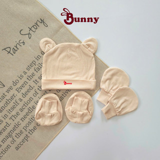 Set mũ vớ thỏ và gấu Bunnybaby chất tăm lụa mềm mịn cho bé 0-3 tháng