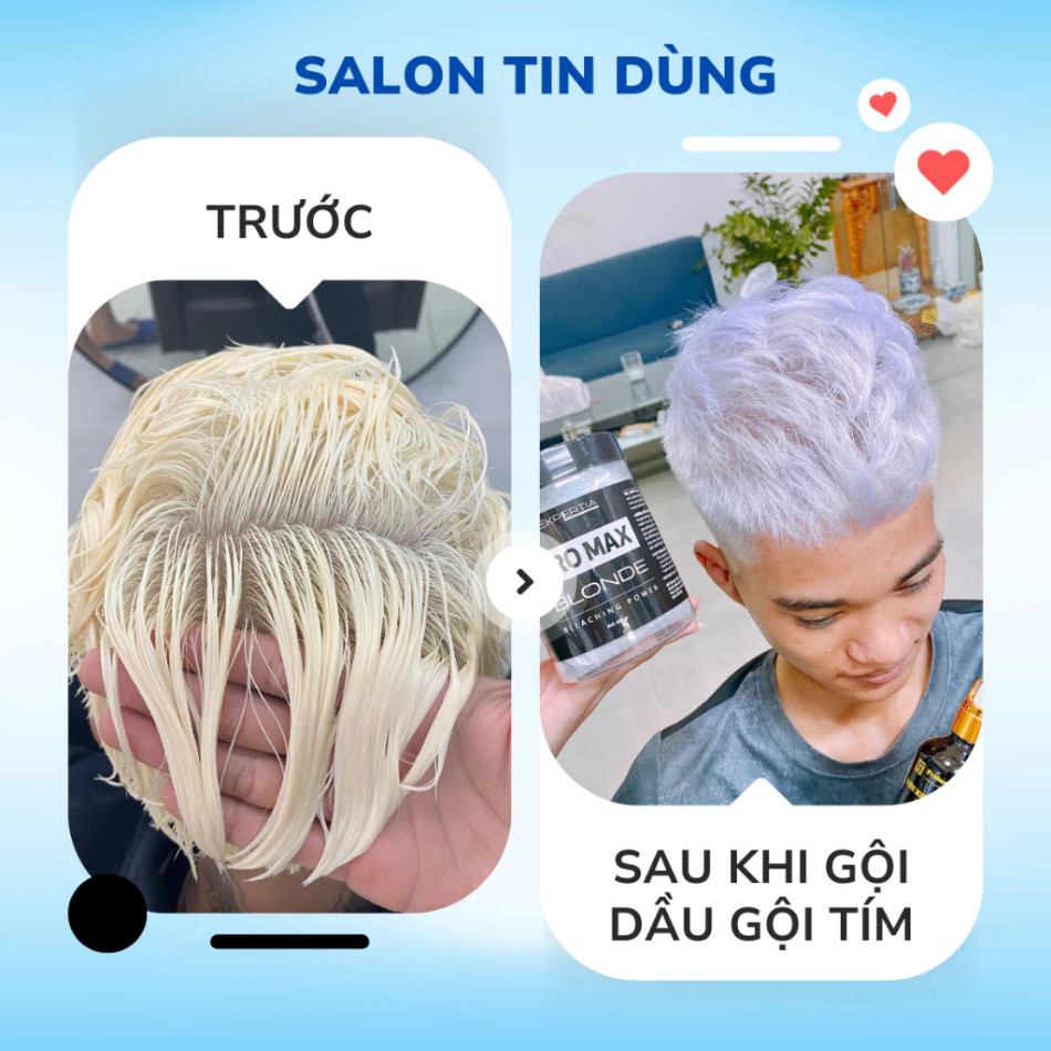 Thuốc tẩy tóc PROMAX 240ml cao cấp không xót da đầu, lên tone nhanh, không hư tóc | Trunghair