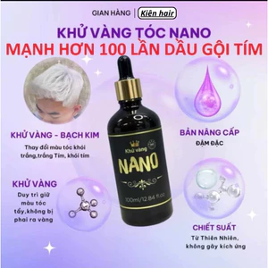Khử vàng HT tóc lên bạch kim , khử vàng tóc NANO đậm đặc, mạnh gấp 100 lần dầu gội tím mạnh hơn